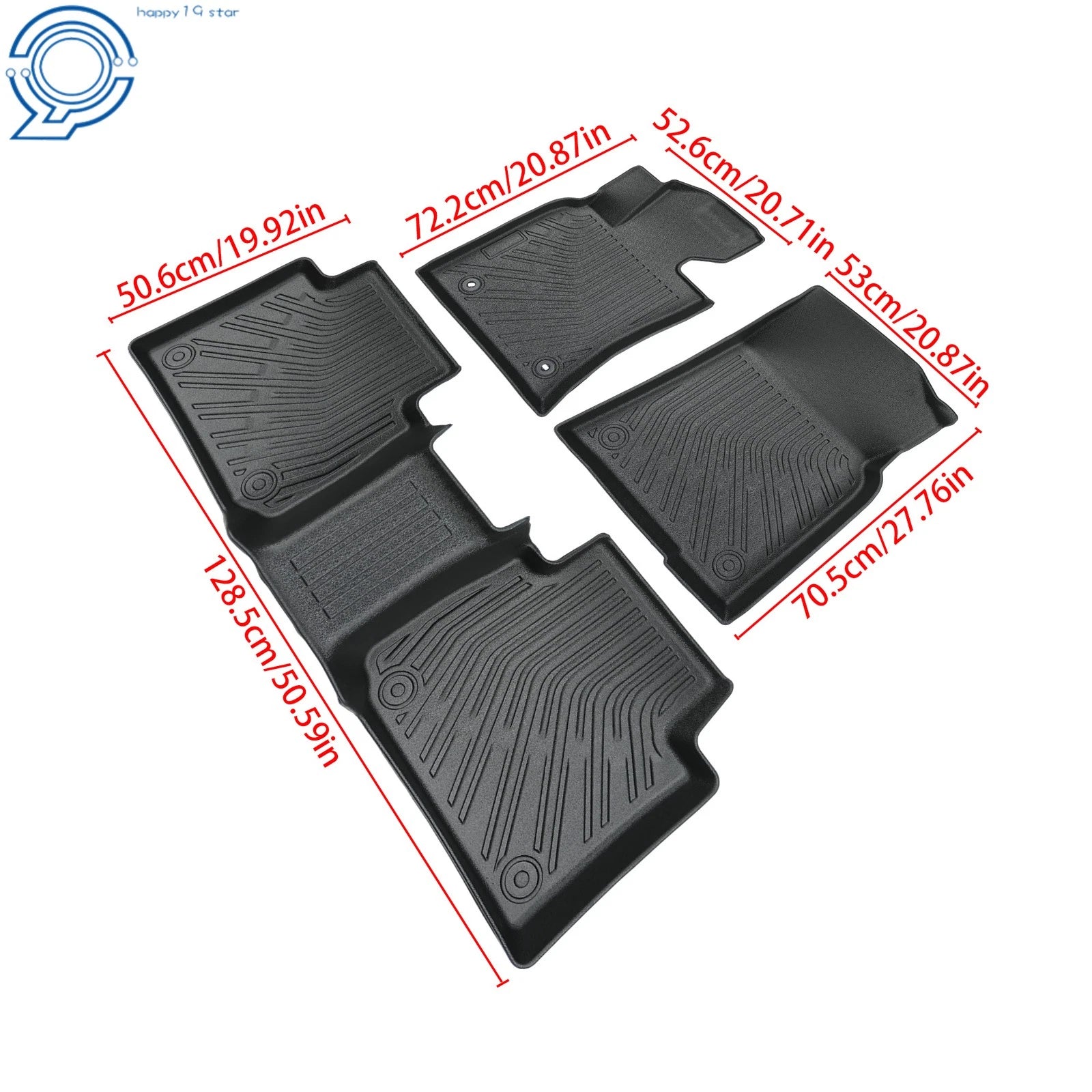 3D TPE Floor Mats Liners for Toyota Camry SE XLE LE Sedan (2018–2024)