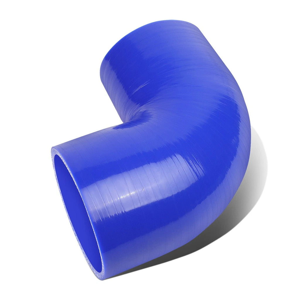 2.75" - 3" 3-Ply 90 Elbow Turbo Intake Pipe Silicone Hose Red/Blue