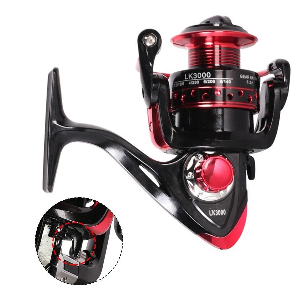 Fishing Reel for Rock Bass Carp Boat Surf Fishing (Metal)