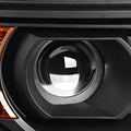 Pair of Black/Amber Signal Projector Headlights for Sierra 1500 (2014–2018)