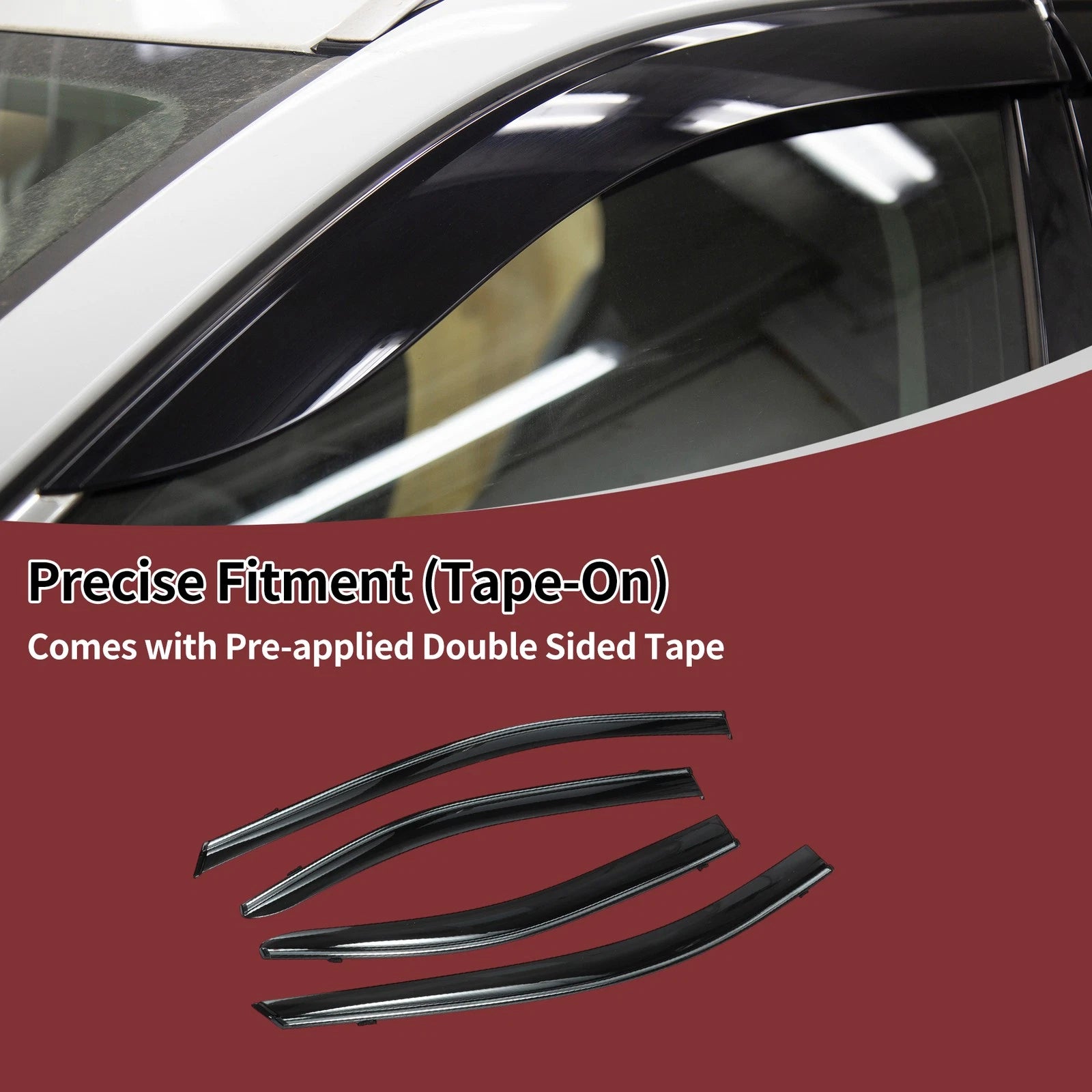 Set of 4 Window Deflectors for Toyota Corolla Sedan (2020–2024)