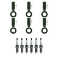 Set of 6 NGK G-Power Platinum Spark Plugs & Coil Boot Kit for Camry Highlander RAV4 (V6)