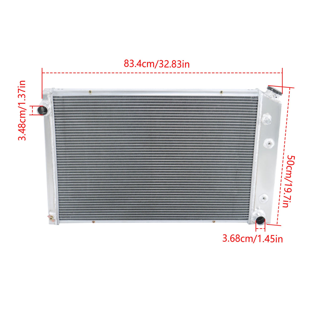 4-Row Aluminum Radiator for Chevy Truck Blazer (1973–1987)