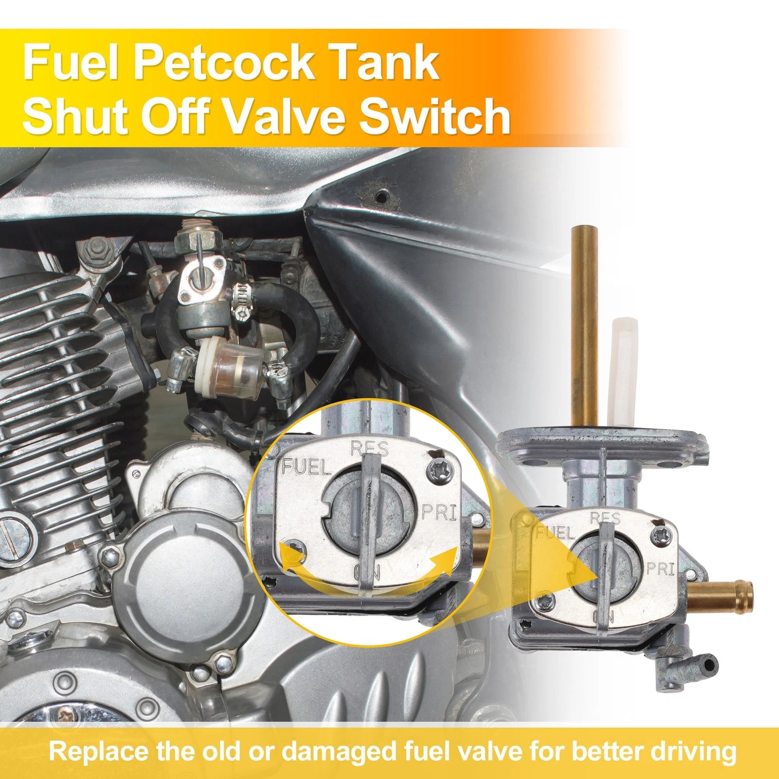 Fuel Valve Petcock for Suzuki DR250SE (1996–1999) No.44300-15D31