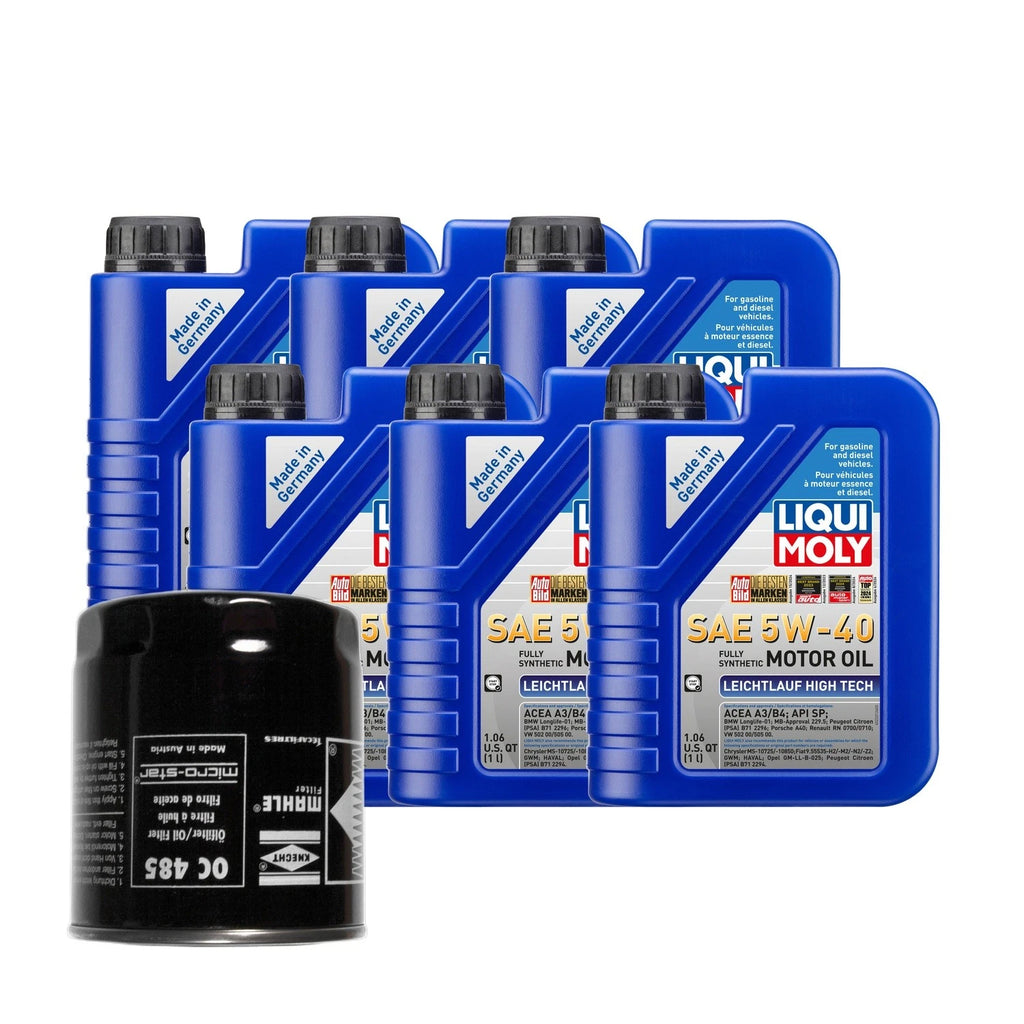 Oil Change Kit 6L Liqui Moly 5W-40 Mahle for Audi 2.7/2.8L (1997–2005)