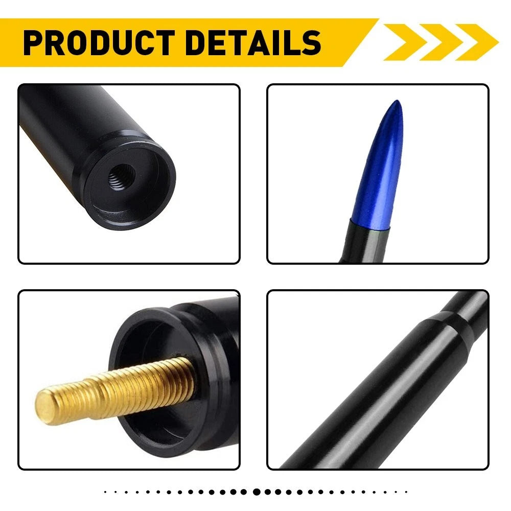 5.5 Inch Bullet Style Antenna Mast for Chevrolet Silverado 1500 2500