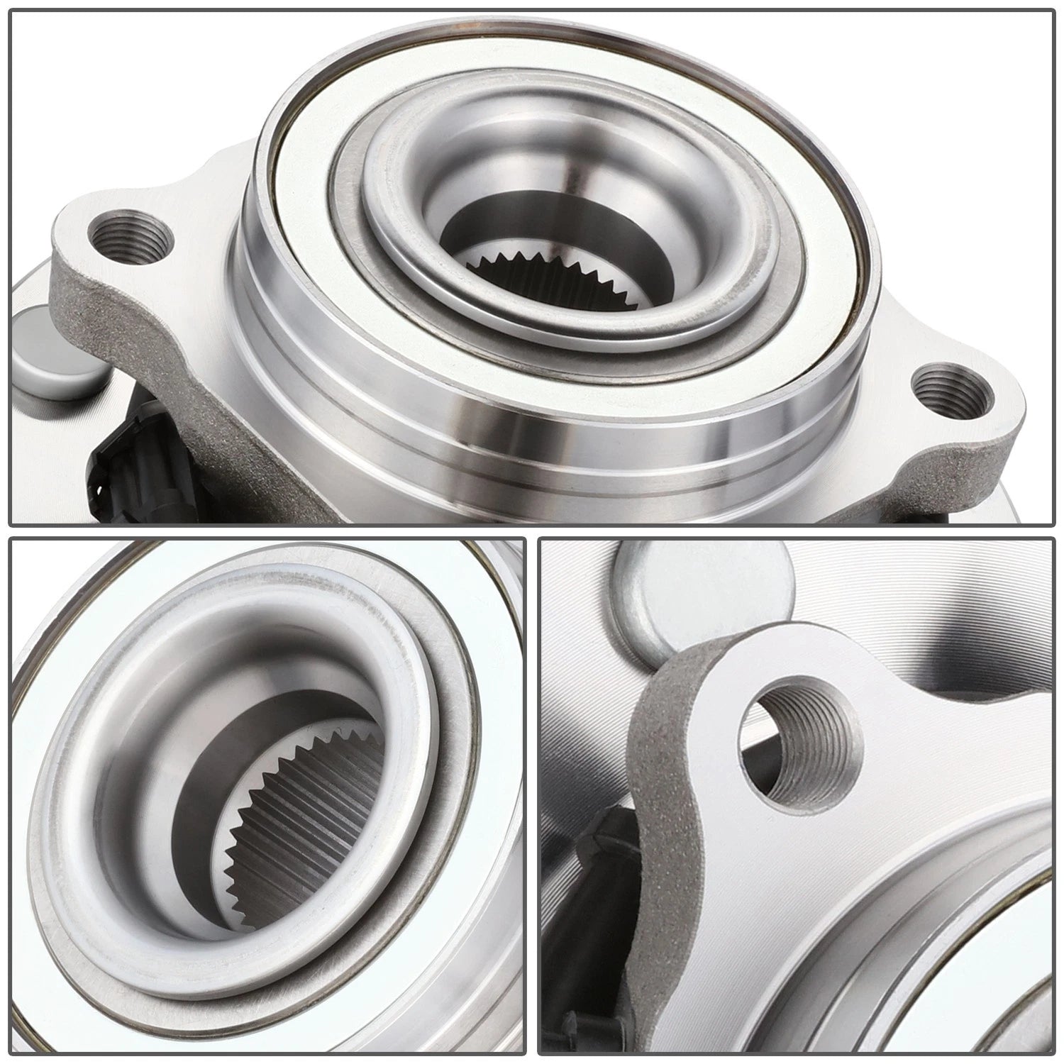 Front Wheel Hub Bearing Kit w/ABS Sensor for Silverado Sierra 3500 (2001–2006)