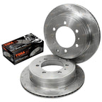 Rear Disc Rotors & Brake Pads Slotted/Drilled for Prado 120 Series (2002–2009)