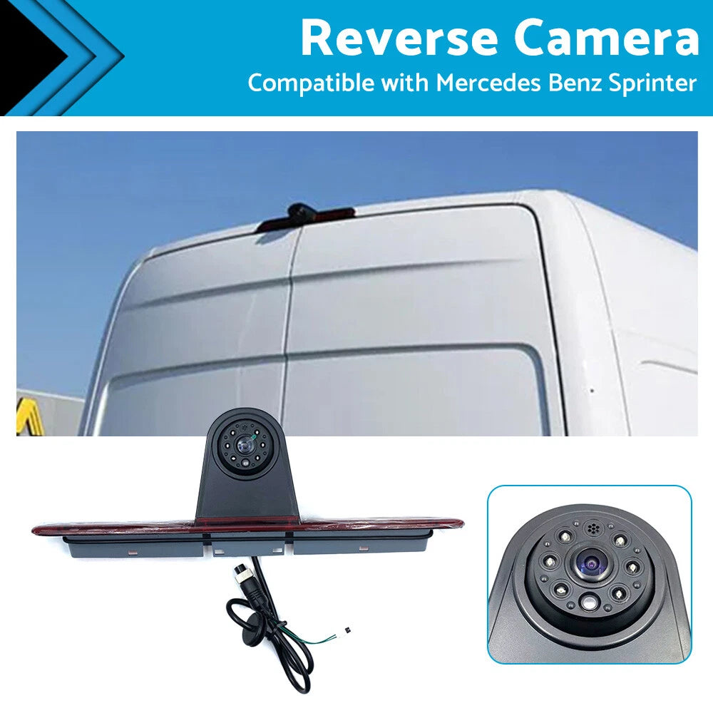 Rear View Backup Camera Brake Light for Mercedes Benz Sprinter (2007–2019)