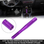 Gear Shift Knob Extender for Honda Civic Fit (M10X1.5, Purple)