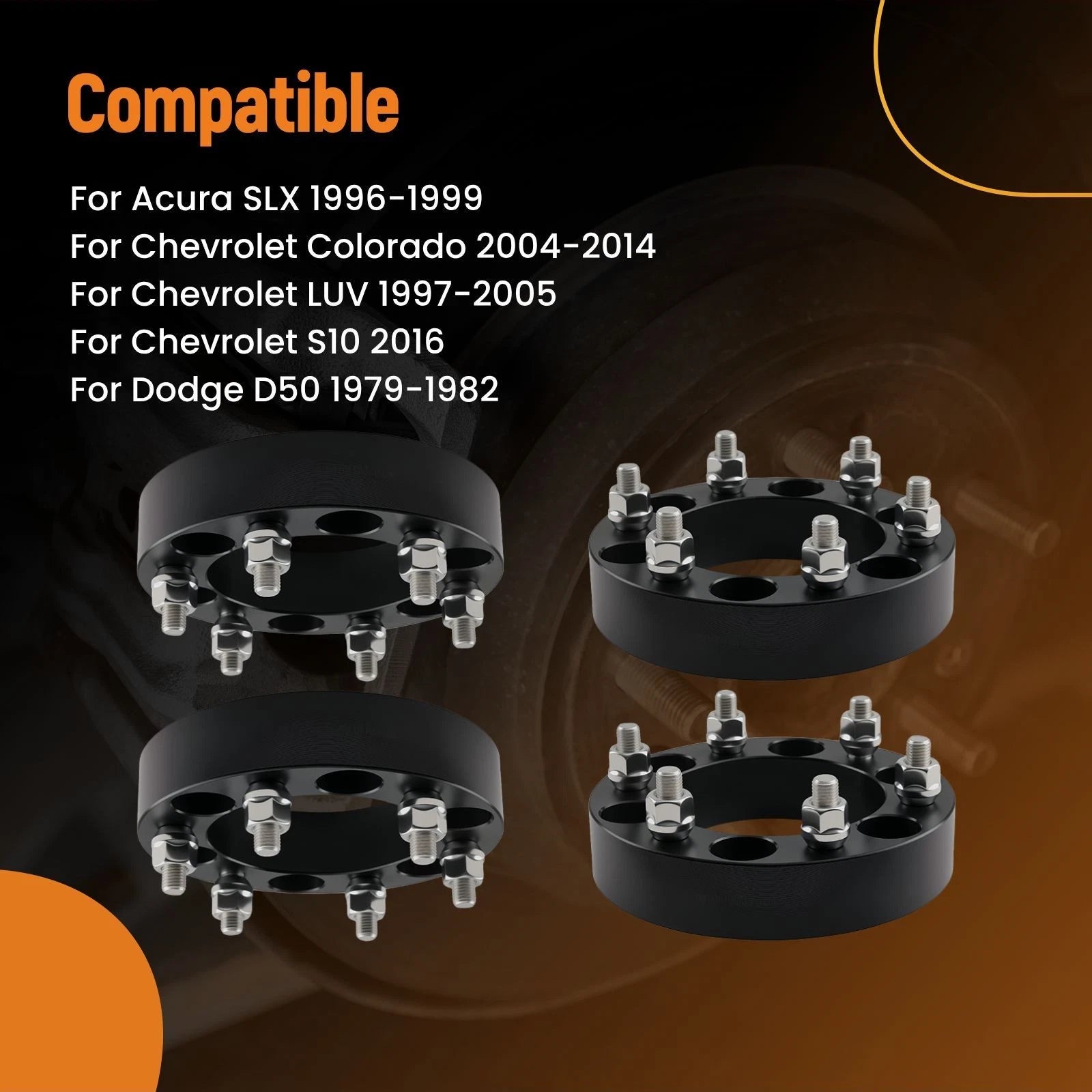 Set of 2 Wheel Spacers 38.1mm 6x139.7 for Toyota FJ Cruiser (2007–2023)