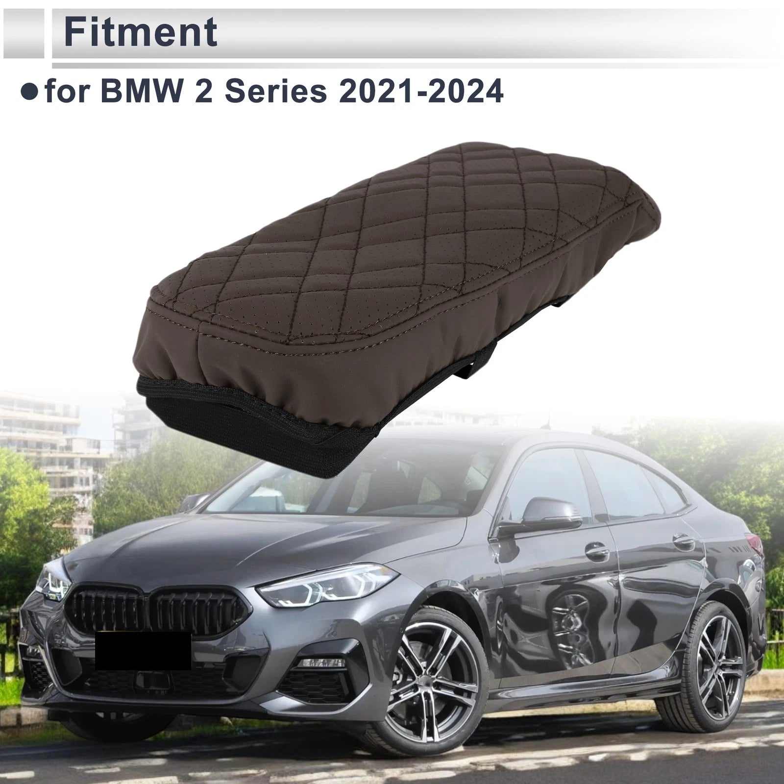 Center Console Cover for BMW 2 Series (2021–2024) Deep Brown