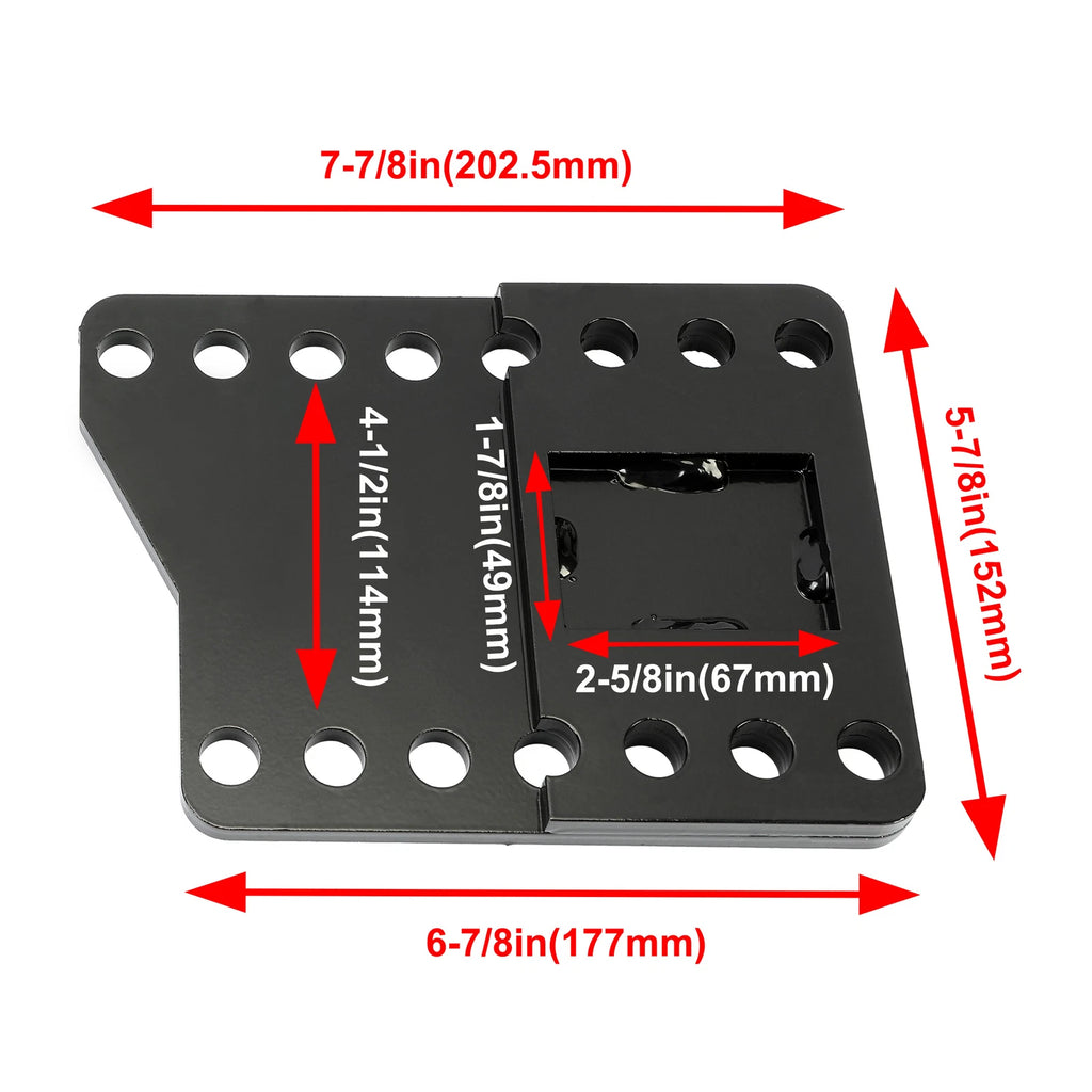 Mount Drop Brackets for Universal Snowplow (Steel Lift Extension)