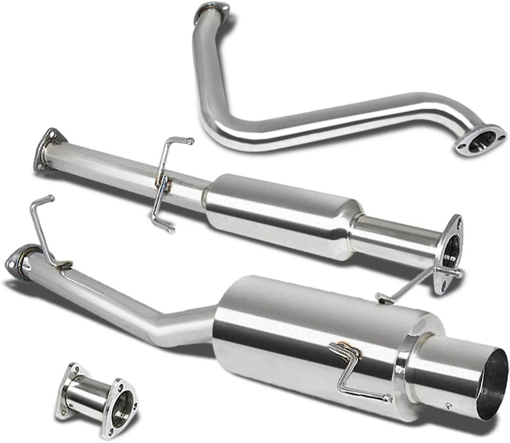 4" Single Path Tip Stainless Catback Exhaust for Honda Prelude BB6 (1997–2001)