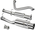 4" Single Path Tip Stainless Catback Exhaust for Honda Prelude BB6 (1997–2001)