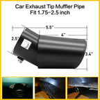 Exhaust Muffler Tip for Universal Fit (1.4-2.5 inch ⌀)