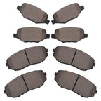 Set of 4 Ceramic Brake Pads for Ford Edge, Lincoln MKX (2011–2015)
