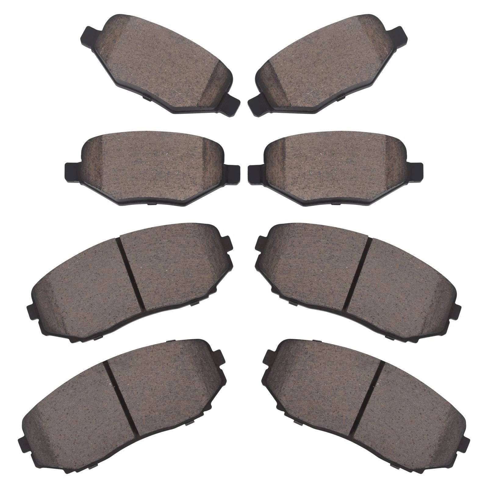 Set of 4 Ceramic Brake Pads for Ford Edge, Lincoln MKX (2011–2015)