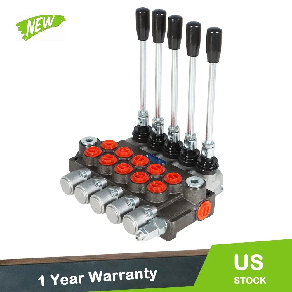 Hydraulic Control Valve for Double Acting Applications (5 Spool, 13 GPM)