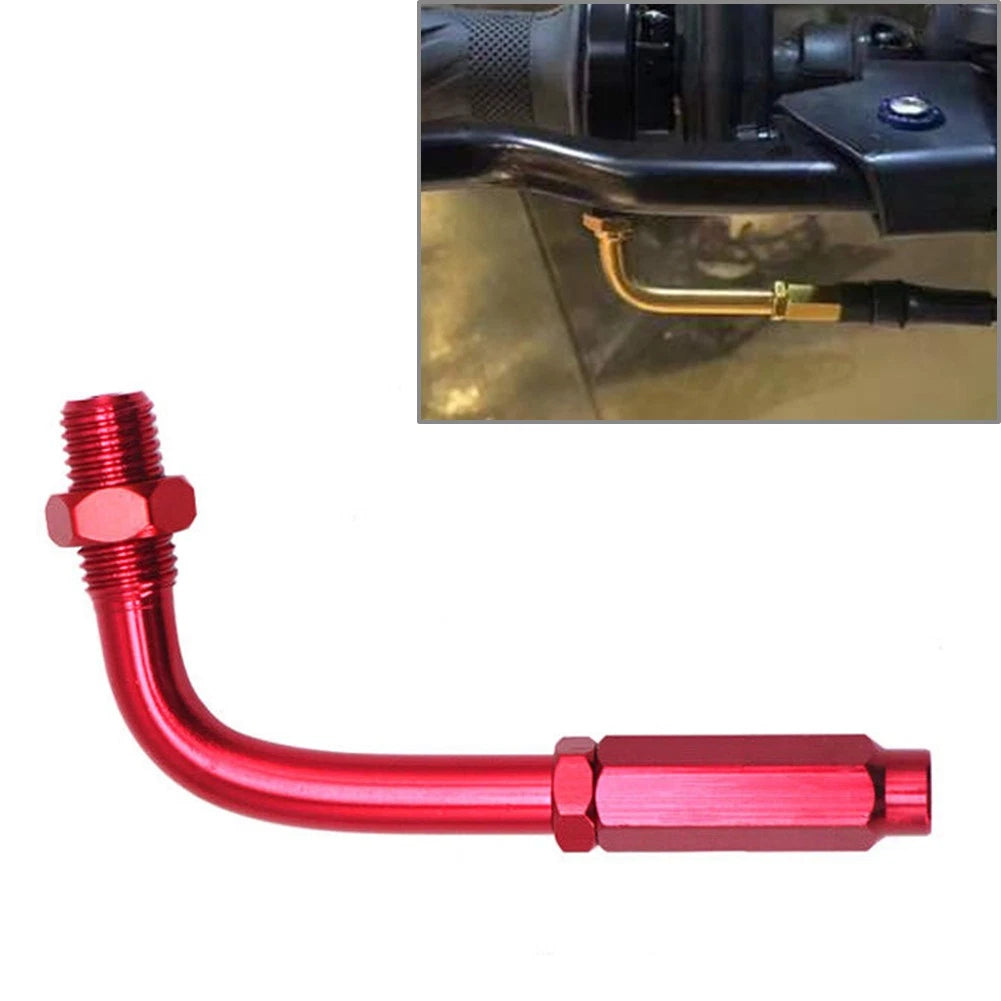 90 Degree Throttle Cable Adjuster for Universal Motorcycle (All Years) - Red