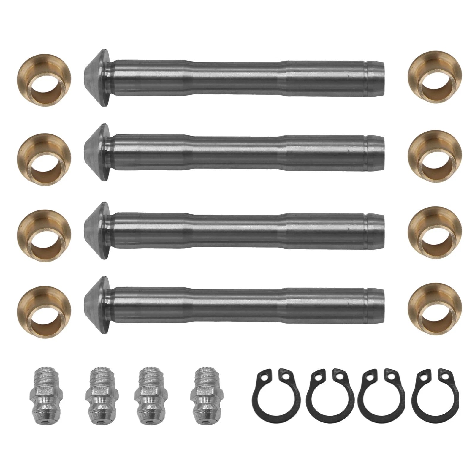 2X Side Cargo Door Hinge Pin & Bushing Repair Kit for Chevy GMC Van (1996–2019) 38455
