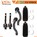 Set of 6 Rack and Pinion Bellow Tie Rod Links for Honda Accord (2008–2012)