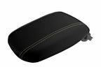 Leather Console Lid Armrest Cover for Dodge Dart (2013–2016) Beige Stitch
