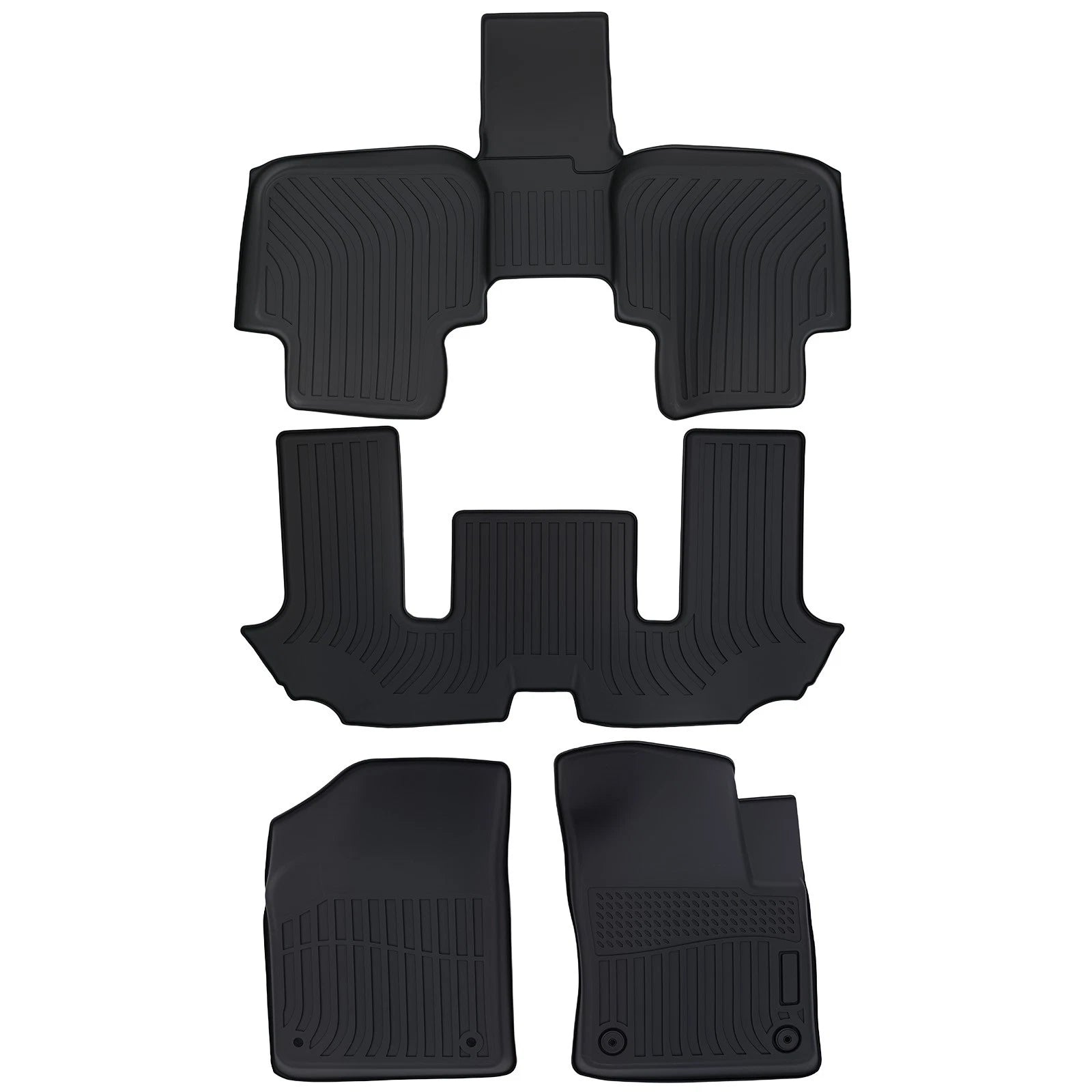 Set of 4 All-Weather Carpet Floor Mats for Volkswagen Atlas (2018–2025)