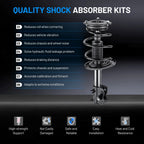 Complete Front Shocks Struts for Nissan Maxima (2009-2014) 3.5L Sedan FWD