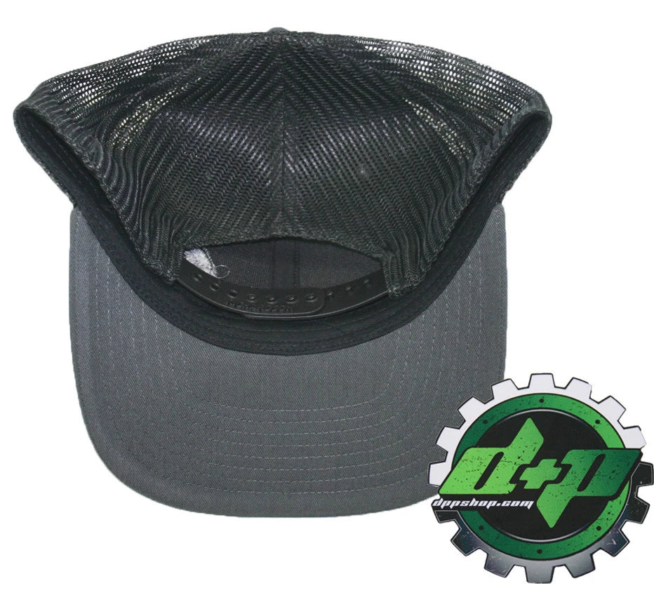 Cummins Trucker Hat for Trucks (Charcoal Gray/Black Mesh)