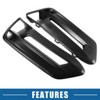 2 x Front Fog Light Grille Covers for Honda Accord (2018-2020) Black