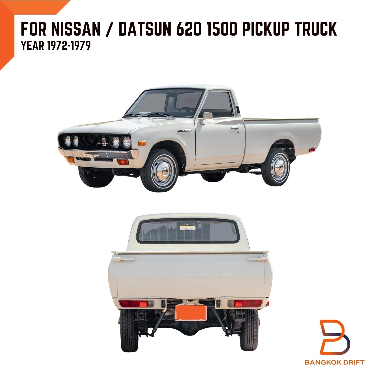 Tail Lights Rear Lamp Metal Housing Case for Datsun 620 (72-79)