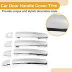 Car Door Handle Cover Trim for Suzuki Swift (2005–2017) Silver Tone