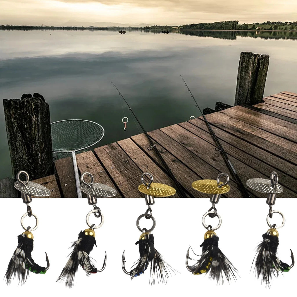 Fly Hooks Sequins Lures for Fishing Decoy Bait