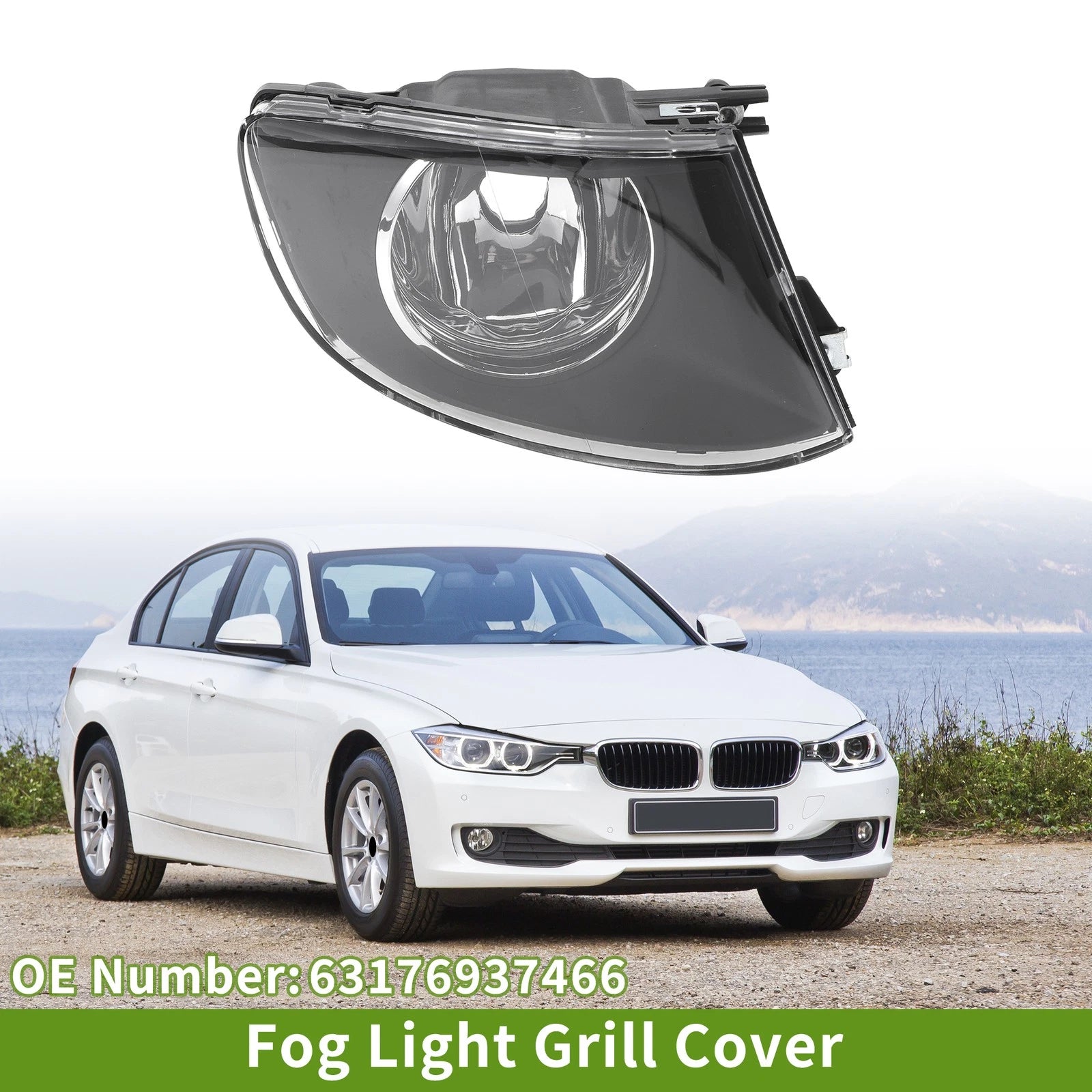1 Pc Right Fog Light Grill for BMW 3 Series (2007–2011) No. 63176937466