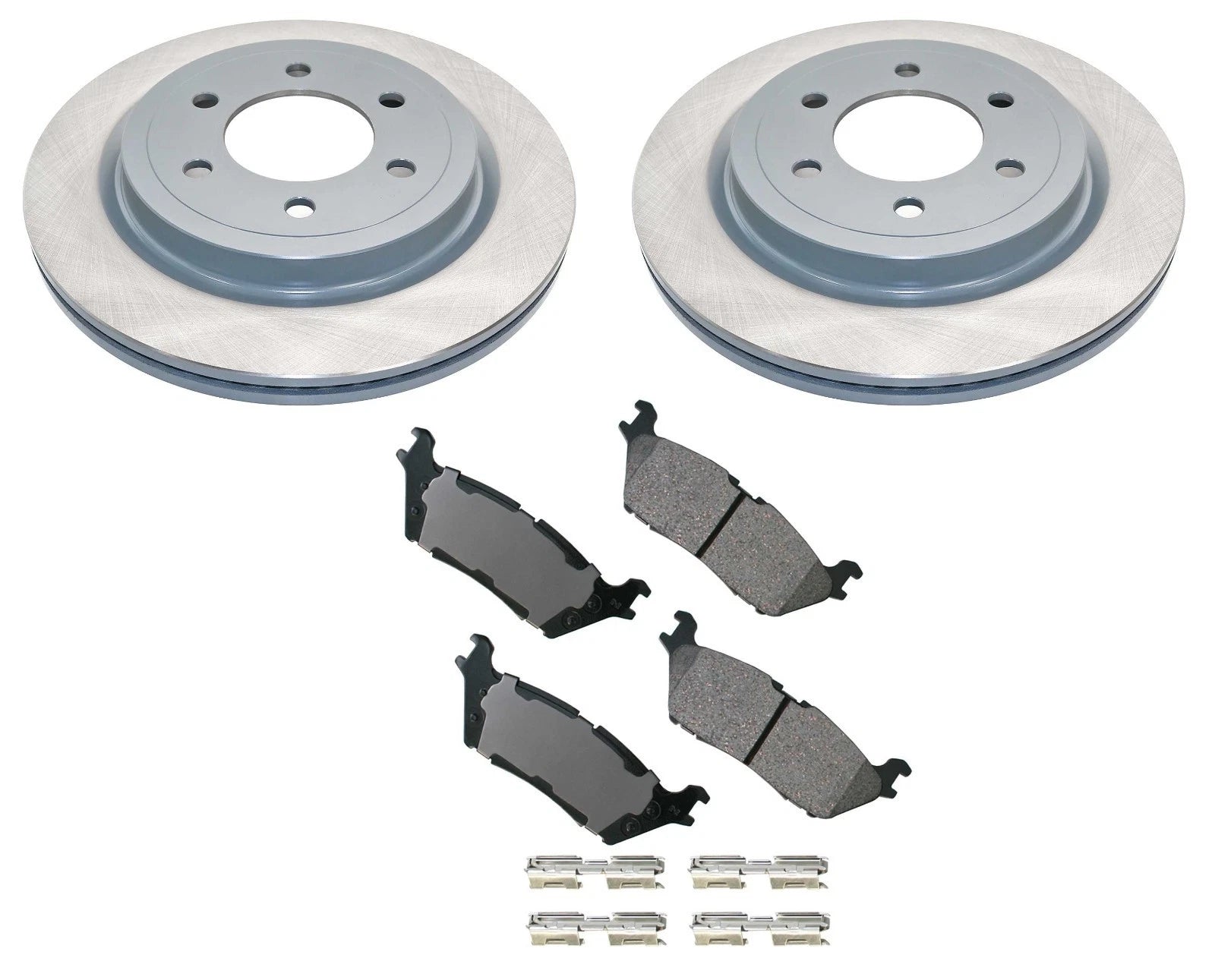 Centric Rear Brake Kit Rotors 336mm & Akebono Pads for Ford F-150, Expedition