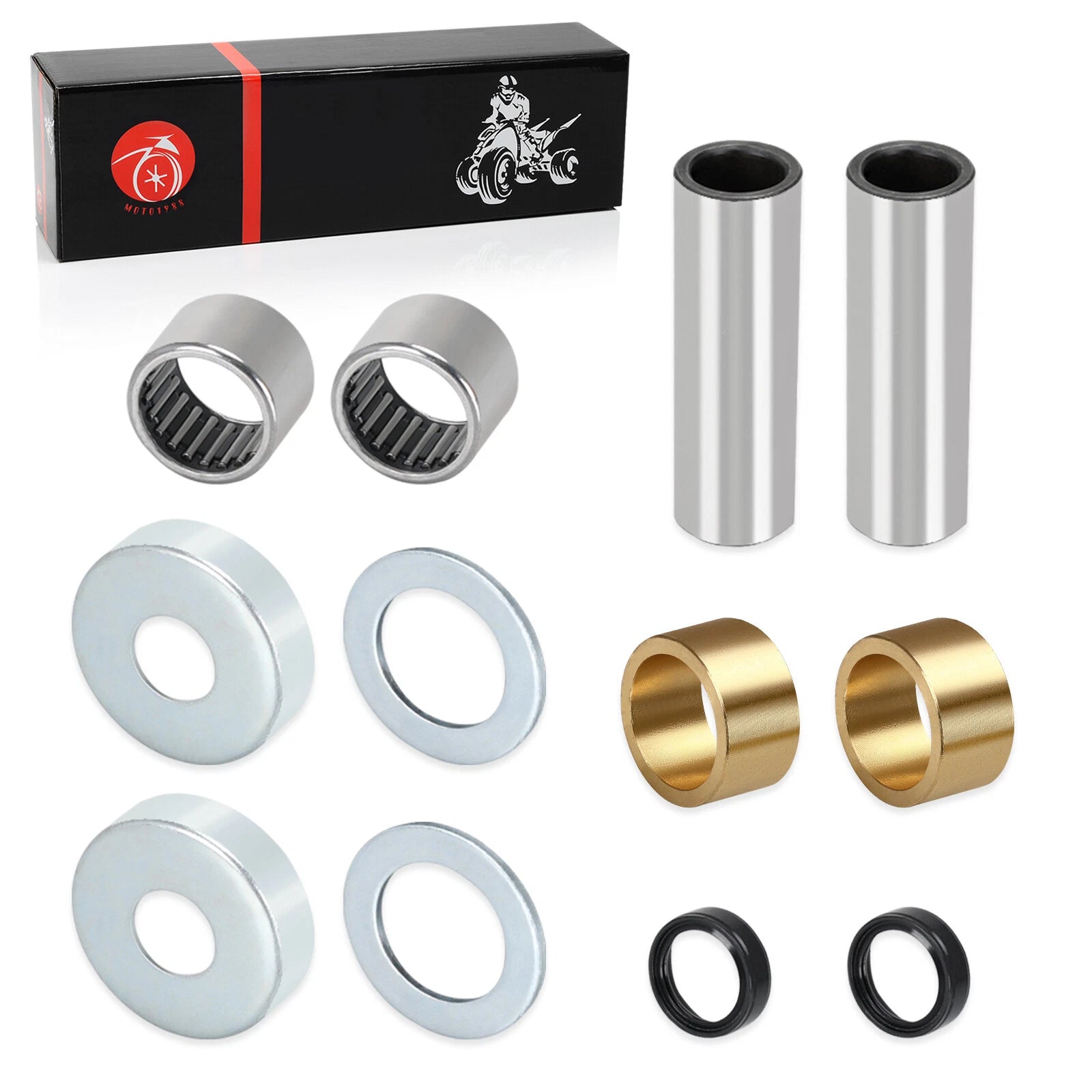 Rear Swing Arm Bearing Seal Bushing Kit for Yamaha YFZ450 (2004–2023)