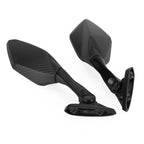 Black Short Stem Rear View Mirror Pair for Yamaha YZF R3 ABS R25 (2015–2021)