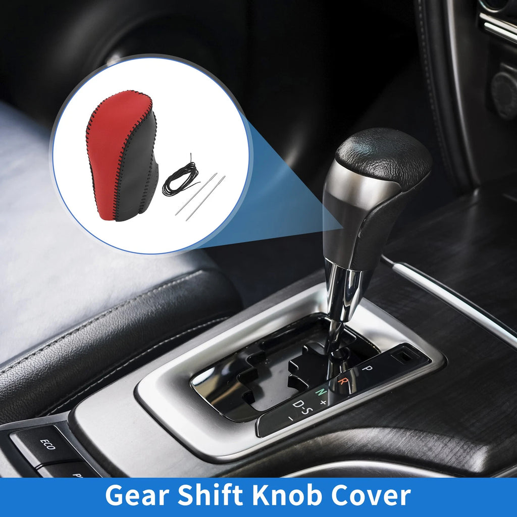 1 Pcs Gear Shift Knob Cover for Chevrolet Cruze (2011–2015) Red Black