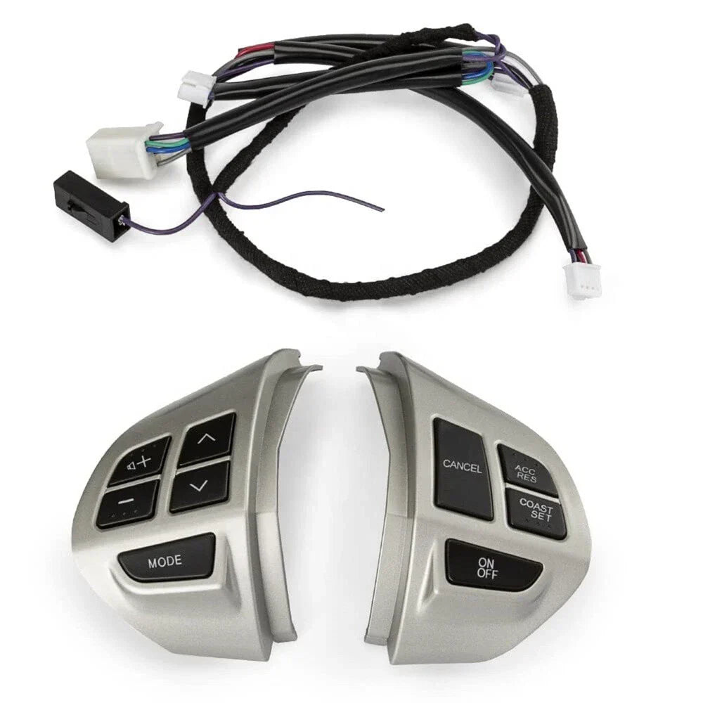 Steering Wheel Switch Buttons Silver for Mitsubishi Outlander (2003-2023)
