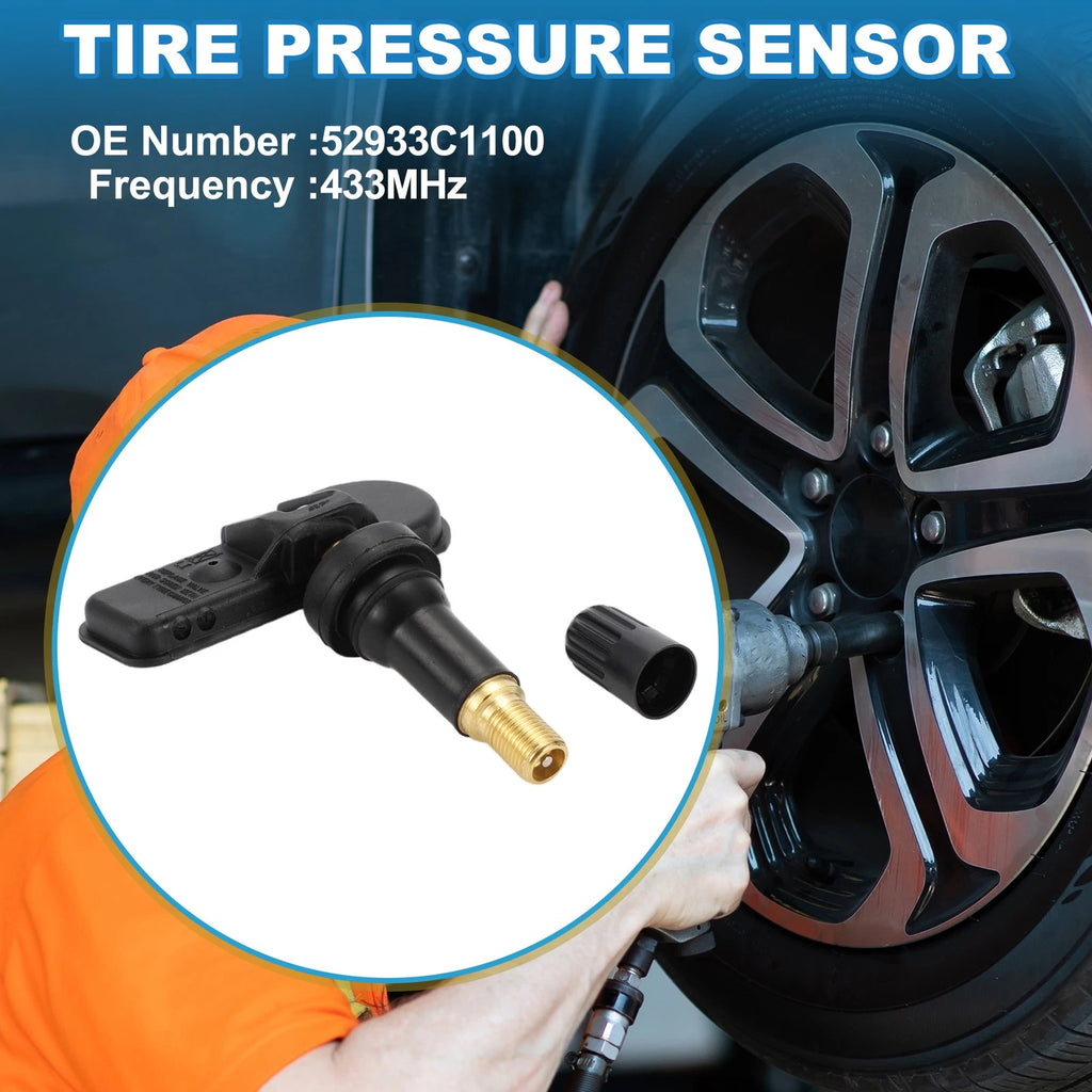 Tire Pressure Sensor for Hyundai Santa Fe (2019–2023) 433MHz No.52933C1100