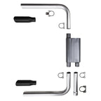 Exhaust System with Chambered Muffler for 82-92 Camaro Firebird