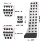 4 Pcs Manual Transmission Pedal Pad Covers for Mercedes-Benz