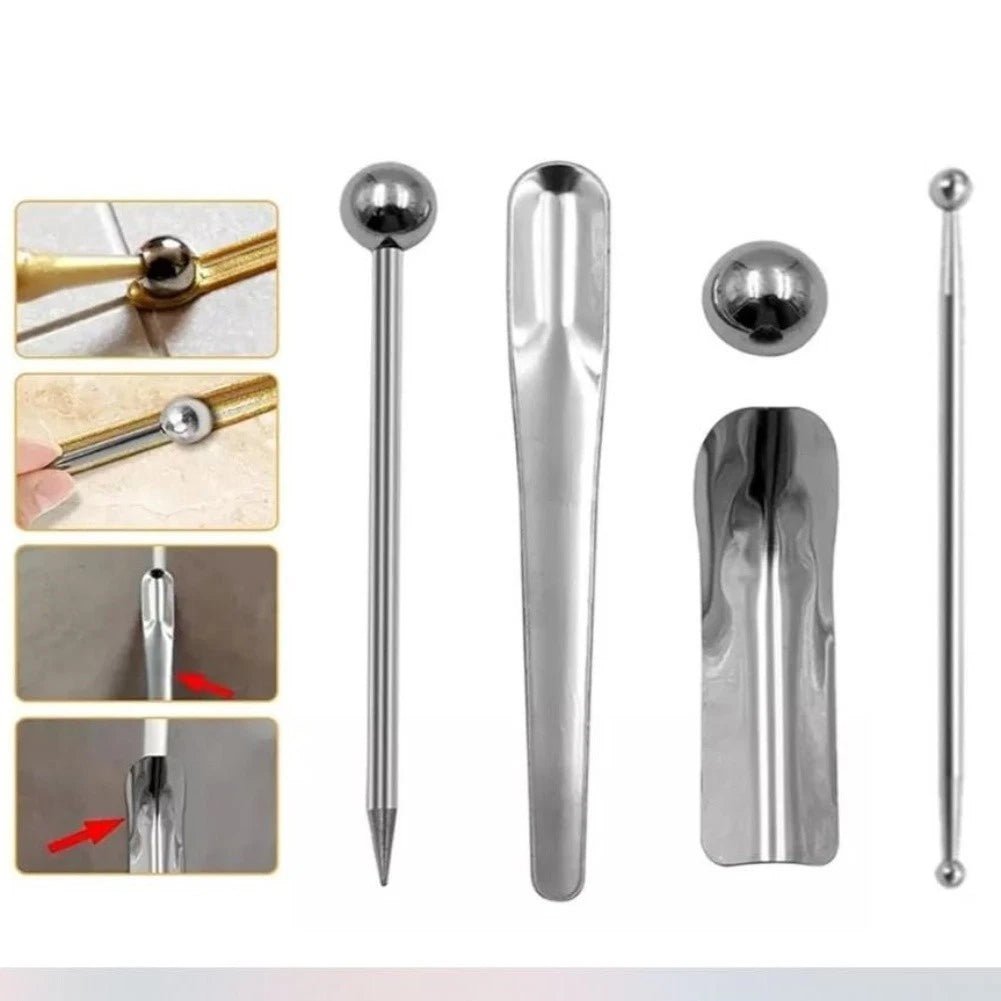Set of 9 Floor Seam Press Balls and Beauty Seam Tool for Automotive