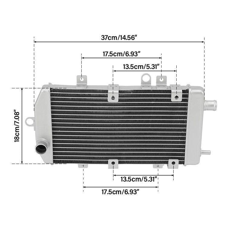 Radiator Cooler for Kawasaki Vulcan 900 Classic LT (2006–2025)