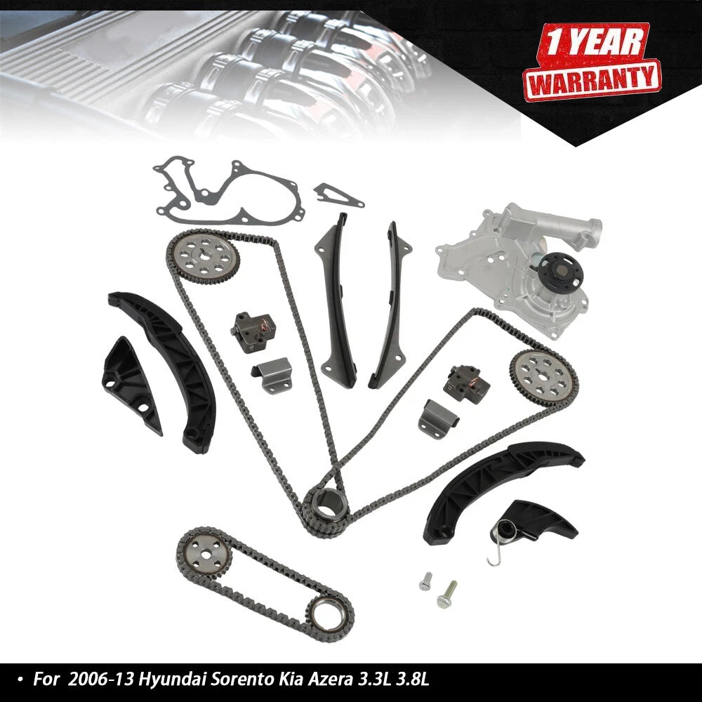 Timing Chain Kit & Water Pump for Hyundai Sorento Kia Azera (2006â2013)