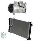 AC Compressor Kit W Condenser Replacement for Mercedes CLS500 (2012–2014)