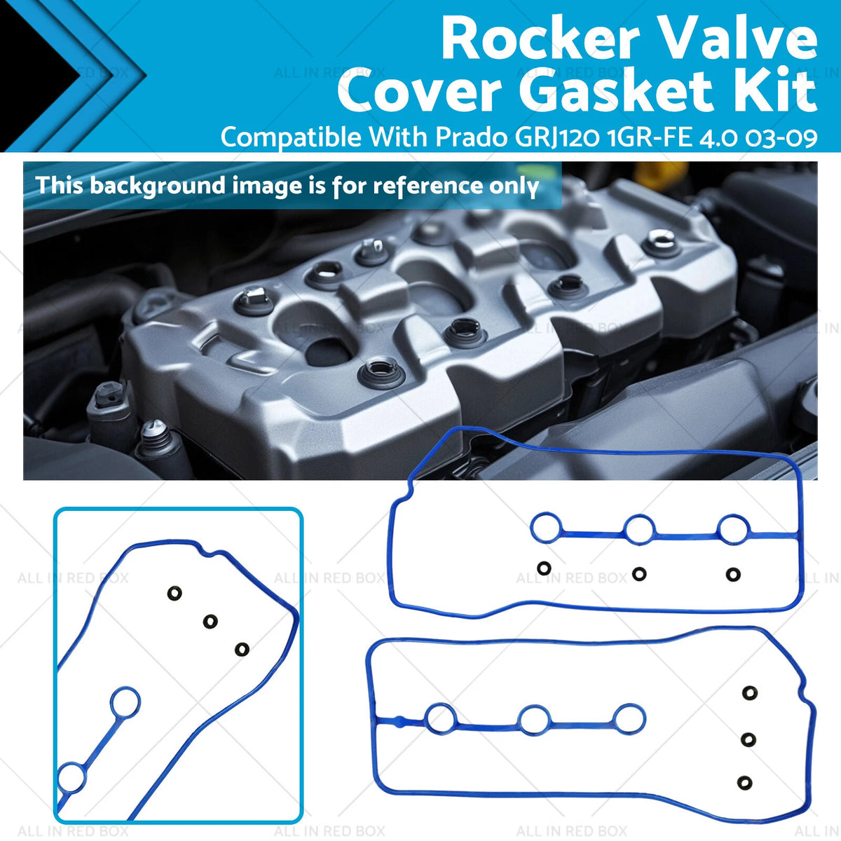 Engine Rocker Cover Gasket Kit for Toyota Prado GRJ120R GRJ121W (2003–2009)