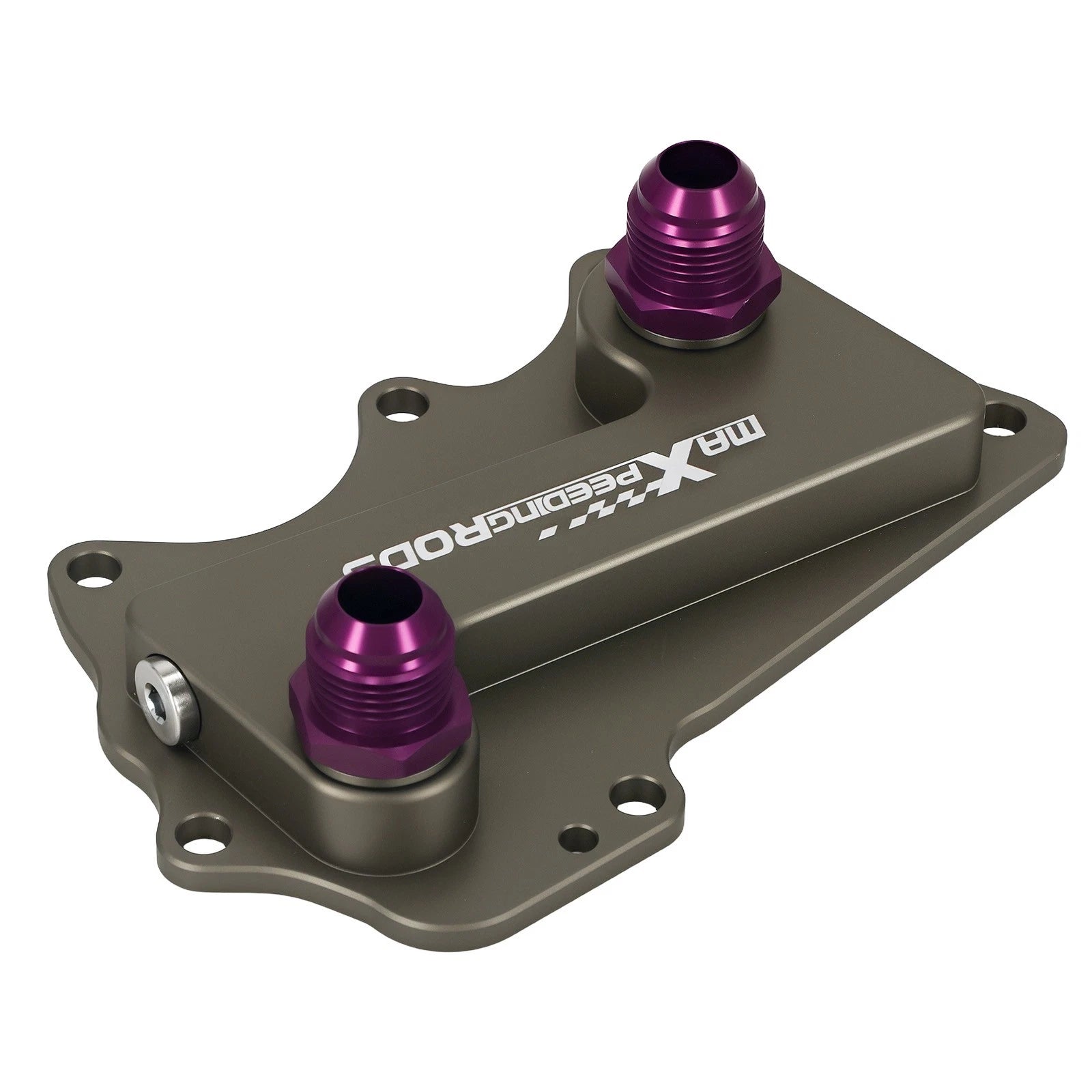 AN10 Oil Filter Adapter Sandwich for BMW B58 (Gen 1/Gen 2) Purple Aluminum