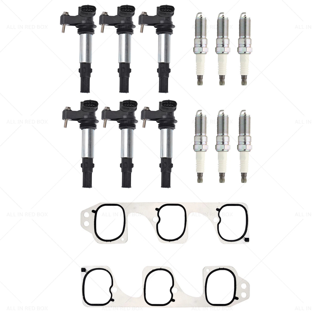 6X Coil Pack Plugs Gasket for Holden Calais Commodore Rodeo Statesman